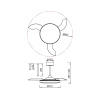 Люстра-вентилятор Mantra SLIM FAN mini 9056