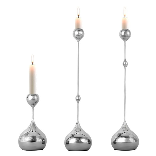 Подсвечник ArtHomeDecor DROP 6917 L SILVER