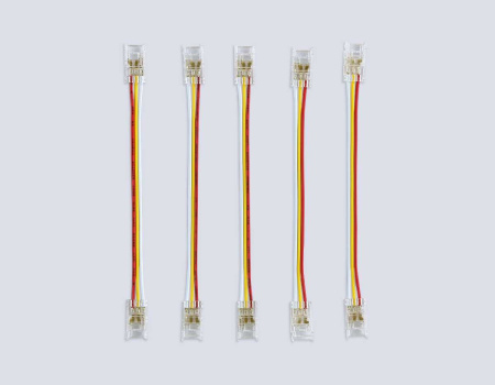 Соединитель гибкий двухсторонний AMBRELLA LIGHT ILLUMINATION COB CCT 12/24V для лент 8mm(3 конт.) (5шт. в комплекте) GS7911